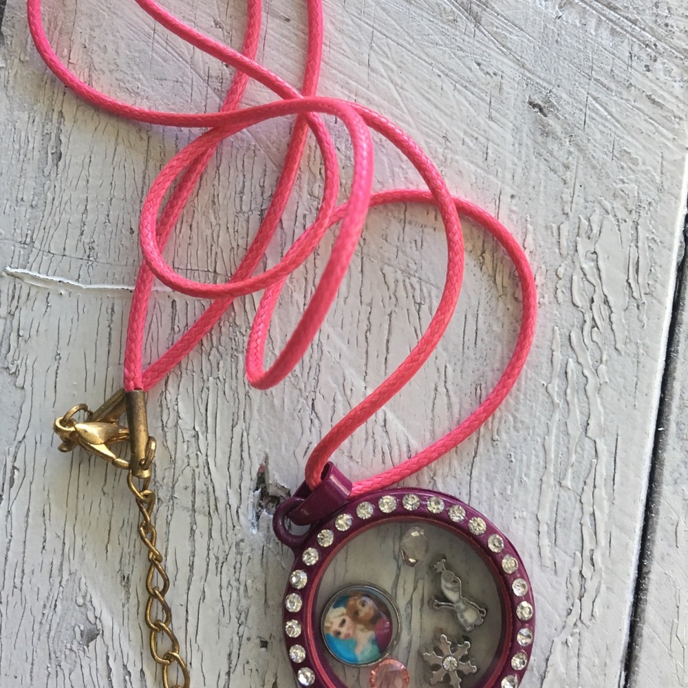 Pink Frozen Memory Locket - Picture 2 of 2